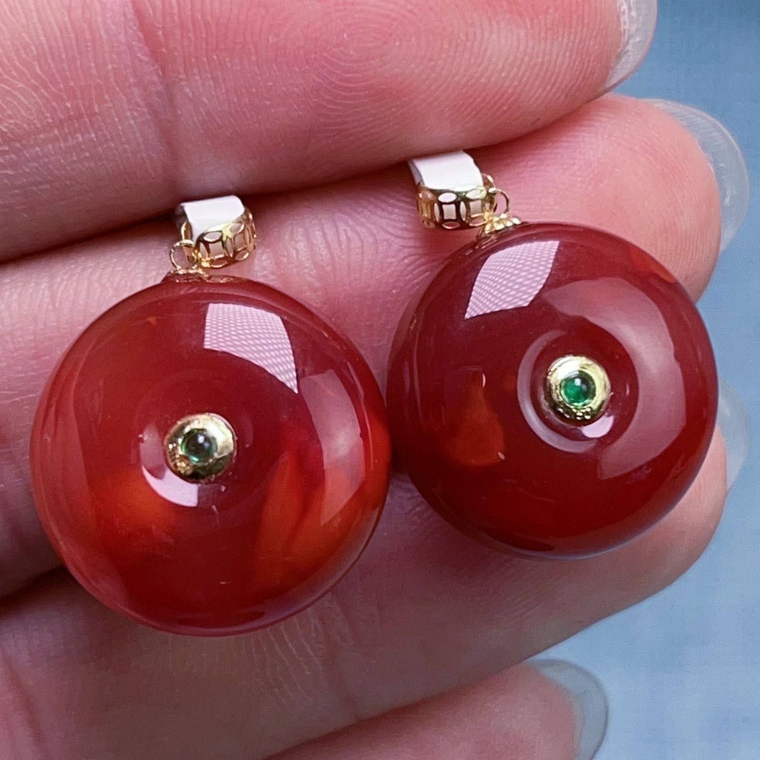 219C43-1四川凉山南红瓦西柿子锦牛血平安扣吊坠多样性发其一,饰品/流行首饰/时尚饰品新,颈饰,淘宝优惠券,粉丝福利购,淘宝优惠卷