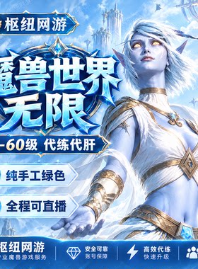 魔兽世界无限服代练代肝代打升级等级团本金币副职业装备提升