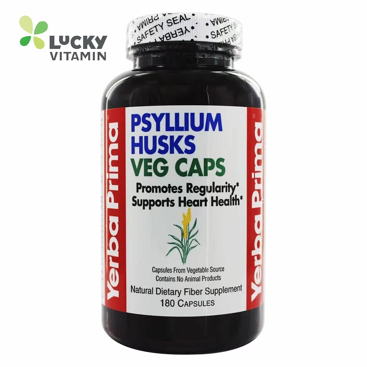Yerba Prima-车前子壳素食胶囊-180 胶囊