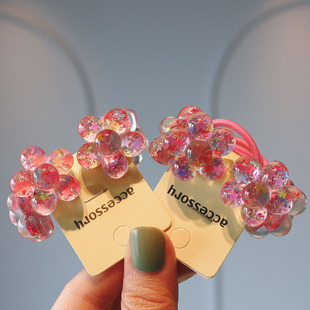 可爱彩色花朵韩国儿童幼儿园绑头发皮筋女童扎辫子双马尾弹力发绳