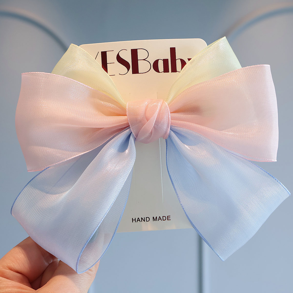 春天彩色甜美网纱三层蝴蝶结发夹公主马尾顶夹儿童可爱后脑勺发卡,童装/婴儿装/亲子装,发饰,淘宝优惠券,粉丝福利购,淘宝优惠卷