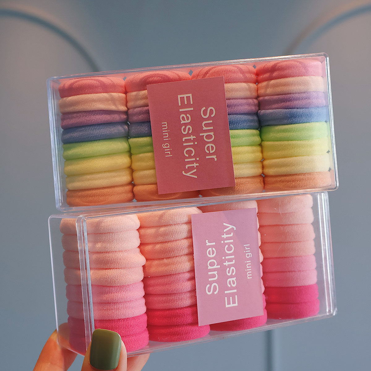 新款盒装彩色皮筋幼儿园基础系不伤发毛巾圈发绳儿童弹力百搭发圈,童装/婴儿装/亲子装,发饰,淘宝优惠券,粉丝福利购,淘宝优惠卷