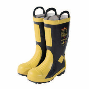 华通登月RJX-25A消防靴防护靴胶靴带钢板钢九江江亚26A JIA NING