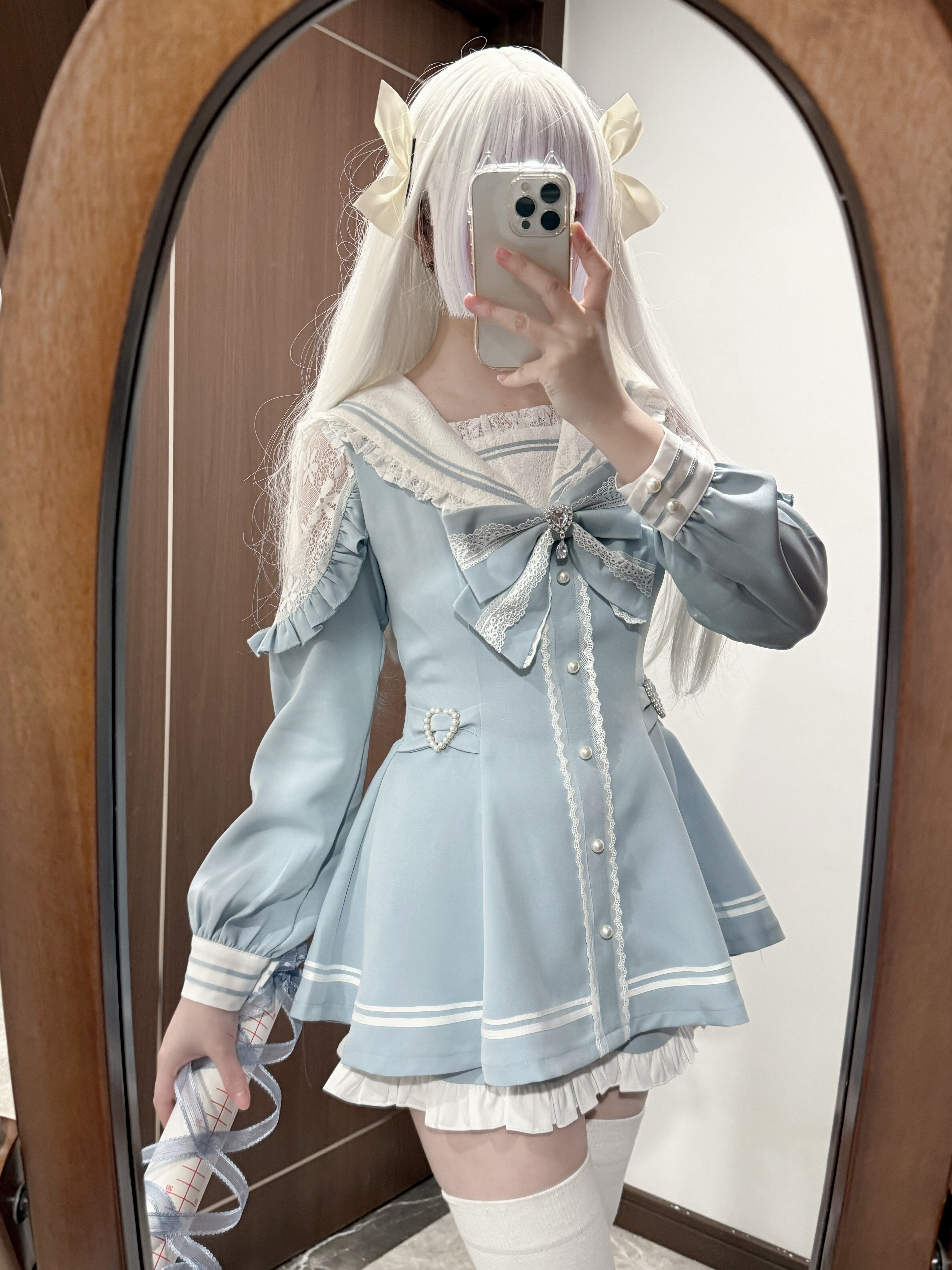 Genuine Japanese cute white set, (Physicals)