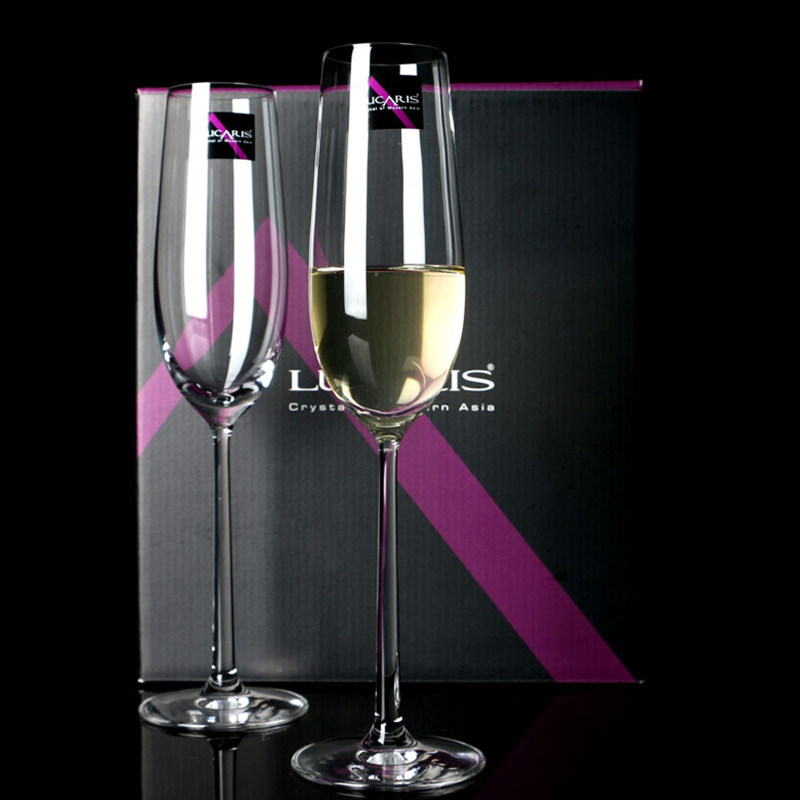 lucaris泰国原装进口水晶香槟杯 红酒杯白葡萄酒高脚杯气泡甜酒杯