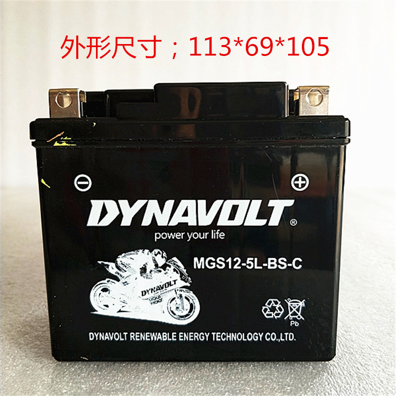 摩托车电瓶12vDTX5L-BS适用五羊小公主雅马哈巧格高赛猛狮蓄电池
