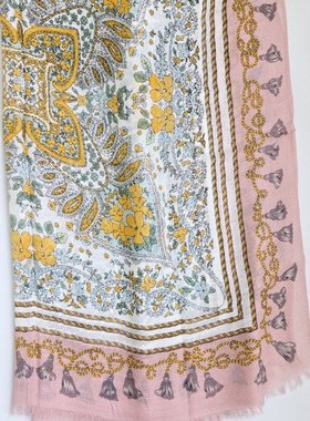 Massimo Dutti春秋季杜狄正品围巾欧美风薄款丝巾多用遮阳披肩