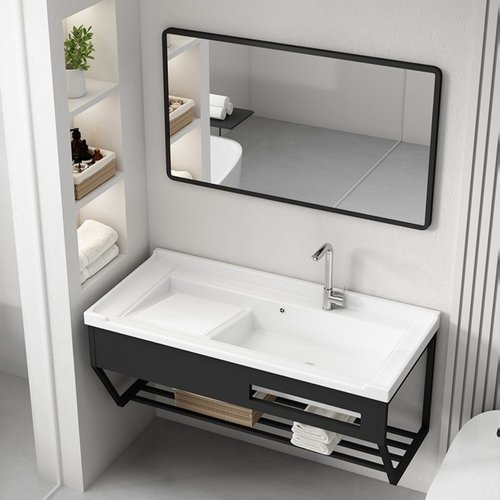 陶瓷挂墙式洗衣盆带搓板