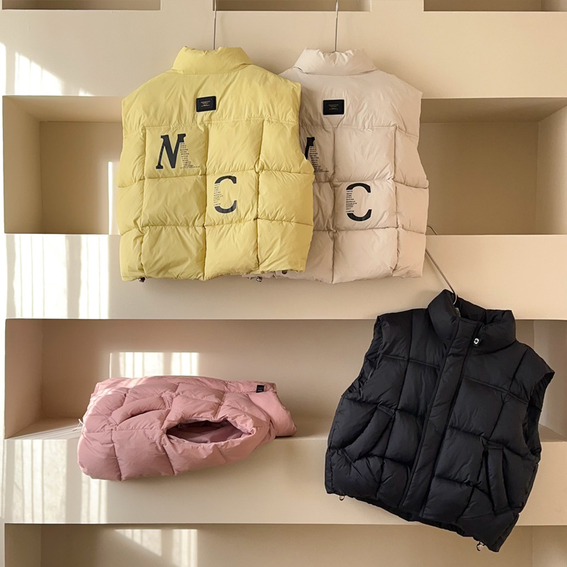 儿童马甲秋冬季外穿羽绒棉外套男女童童装女孩宝宝加厚背心防寒