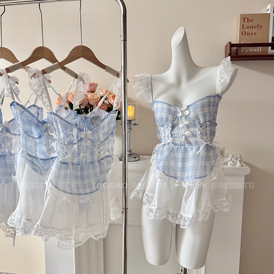 RESISTU可爱少女格子制服裙