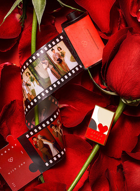 狮定一半情侣定制胶卷相册徽章礼盒创意特别生日纪念日情人节礼物