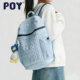 POY®新款 双肩包女高中生轻量化书包学生大容量户外徒步旅行背包