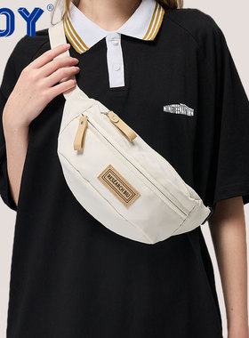 POY®新款胸包女高级斜挎包男运动骑行男生胸前背包男款小腰包挎包