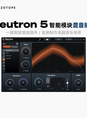 官方正版｜iZotope Neutron中子5智能AI分轨混音人声乐器效果插件