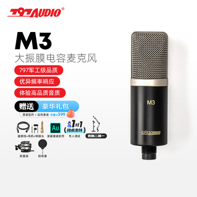 M3专业大振膜电容麦克风