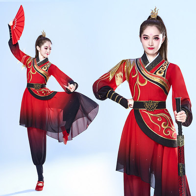 高档打鼓服演出服女2025