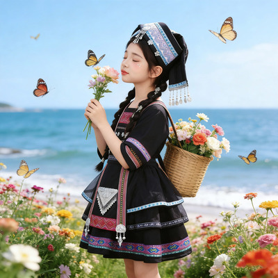 高档少数民族服装壮族广