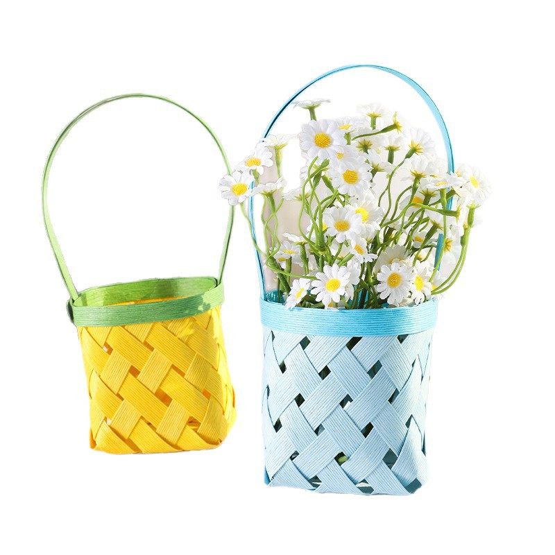 手工纸藤编织手提篮diy亲子团建手作材料桌面收纳篮编织材料包,商业/办公家具,商用藤编家具,淘宝优惠券,粉丝福利购,淘宝优惠卷