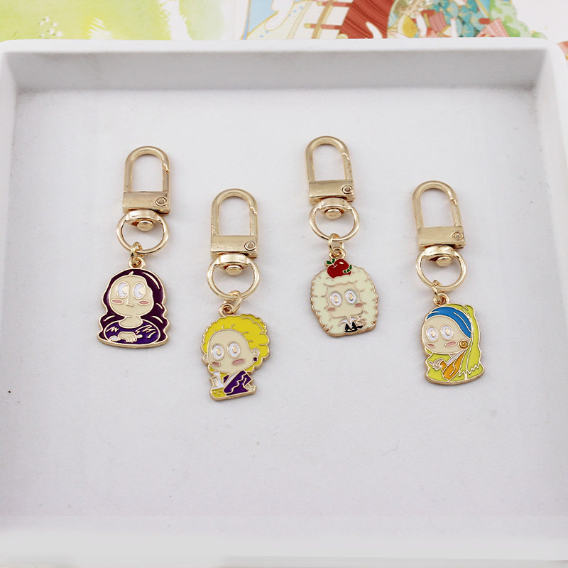 创意名人Q版钥匙扣爱因斯坦牛顿卡通霍金Airpods包包挂件合金配饰,五金/工具,工业管道及配件,淘宝优惠券,粉丝福利购,淘宝优惠卷