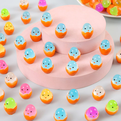 夜光蛋壳小鸡儿童新奇玩具幼儿园礼物破壳蛋仔DIY树脂微景观摆件