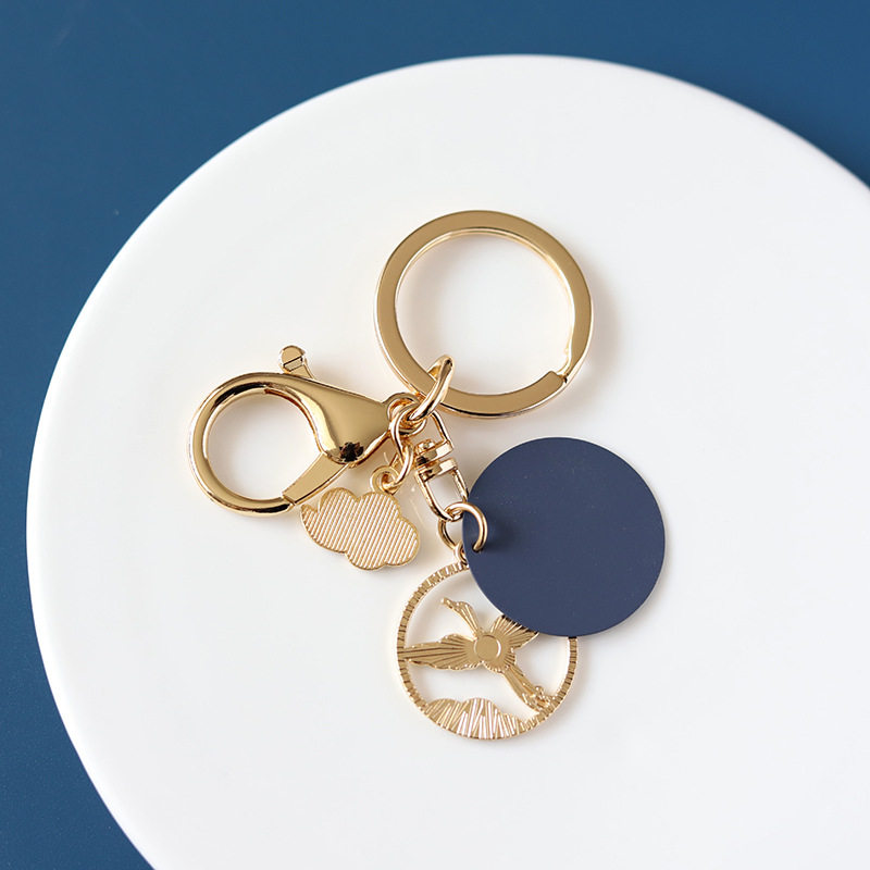 复古中国风蓝色仙鹤钥匙扣星月云朵波浪吊坠钥匙圈包包挂件配饰品,五金/工具,工业管道及配件,淘宝优惠券,粉丝福利购,淘宝优惠卷