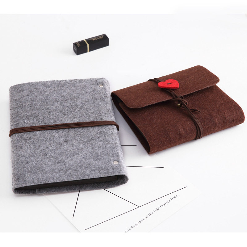 韩版毛毡diy相册手工粘贴相册创意送朋友客户亲子宝贝成长相册