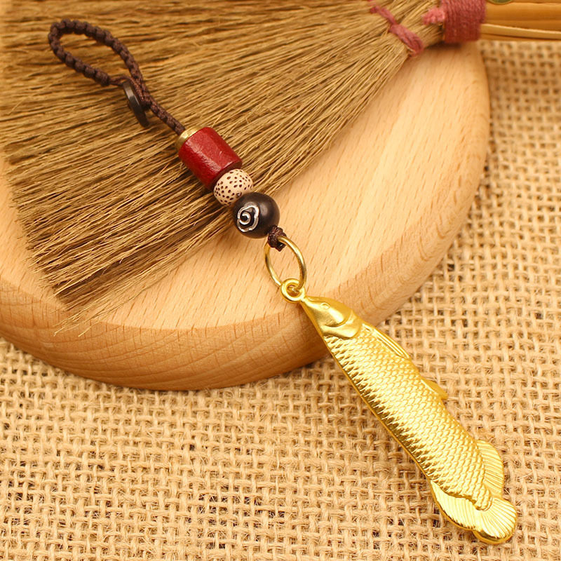 黄铜手工编织绳子金龙鱼创意钥匙扣挂件吊坠挂饰复古礼品厂家,五金/工具,工业管道及配件,淘宝优惠券,粉丝福利购,淘宝优惠卷