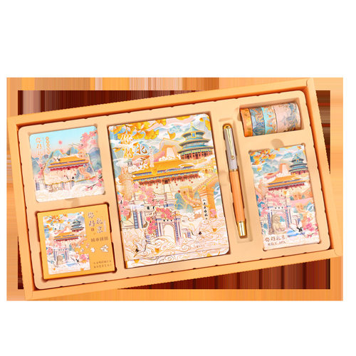 城市旅游景点地标国风手
