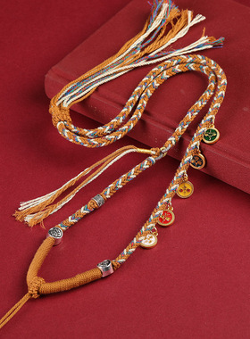 五路财神项链藏式手工编