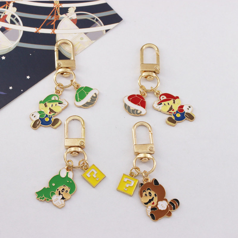 卡通合金马里奥钥匙扣创意DIY情侣闺蜜潮流手工AirPods包包小挂件,五金/工具,工业管道及配件,淘宝优惠券,粉丝福利购,淘宝优惠卷