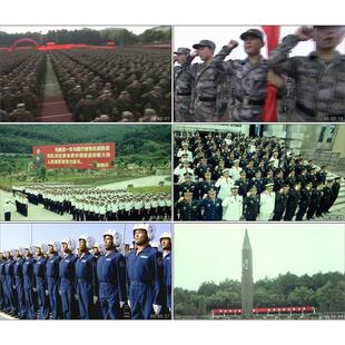 中国军队国旗下宣誓/士兵宣言/效忠党和人民高清实拍视频素材