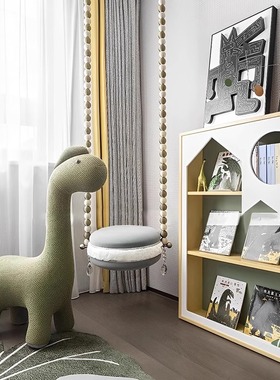 【八度空间】现代样板间儿童房恐龙主题饰品男童鞋恐龙公仔摆件