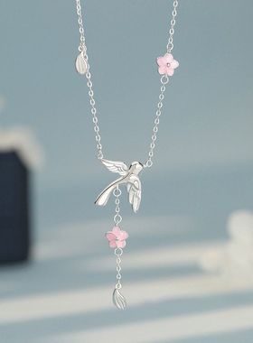 项链喜上甜美高级喜鹊跨境999链