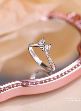 调节纯银甜美锆石清新在逃公主