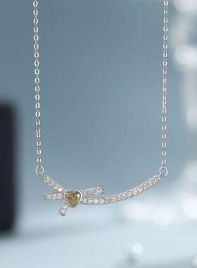 链蝴蝶结锁骨设计微笑女小众足