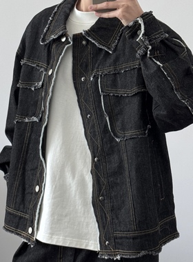 「松弛自由」须边随性牛仔套装54425 秋季新款韩系男CCD自由商店