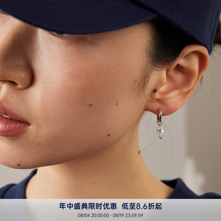 PAUSA ANN 运动系列 极简马眼百搭通勤高级感两戴耳圈耳钉