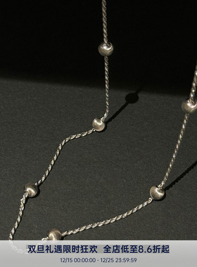 PAUSA ANN s925 小众设计原创猫眼珠光泽感麻花高级感项链