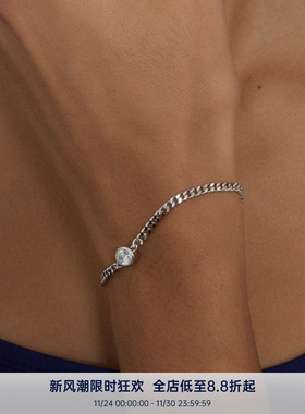 PAUSA ANN s925 古巴链泡泡圆钻中性高级感手链