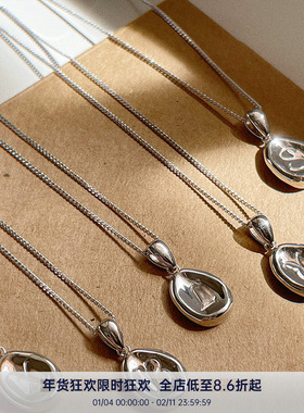 PAUSAANNs925银原创设计项链女