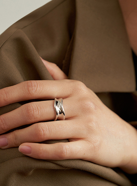 丝开口情侣戒指女时尚insins潮