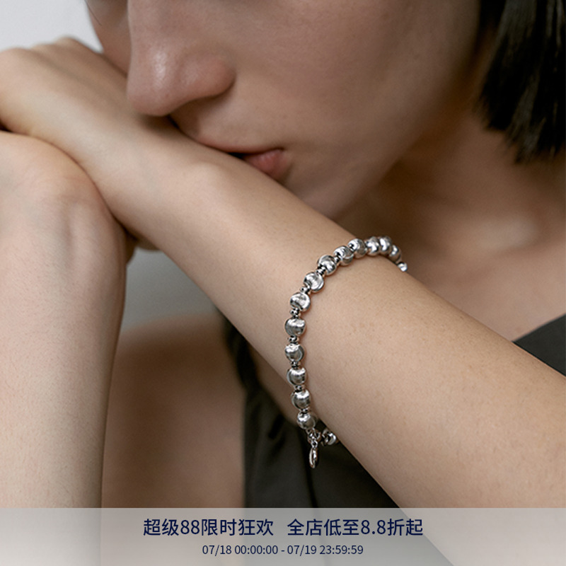 PAUSA ANN s925 小众设计猫眼珠光泽感拼接设计感手链