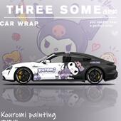 痛车车衣初音未来卡通车膜汽车贴膜动漫宝马车衣二次元 车身改色膜