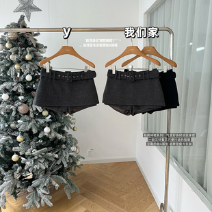 柒月末'新贵港女'削胯神裙！人均A4腰的斜纹磨毛感低腰微A裤裙