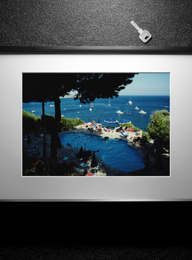 摄影作品《海边生活》摄影师Slim Aarons的作品合集 客厅玄关挂画