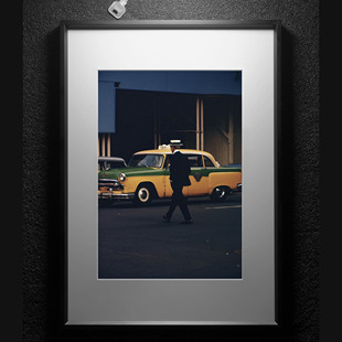 摄影装饰画《纽约》系列合集Saul Leiter的名作 客厅小众艺术挂画