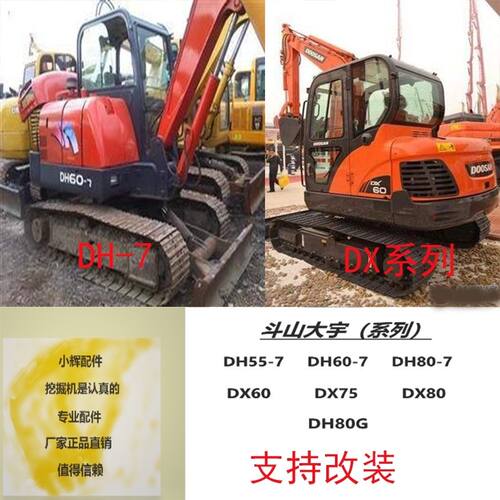 斗山大宇DH55/60/80-7/DX55/60/80/88GOLD挖掘机贴纸全车标字