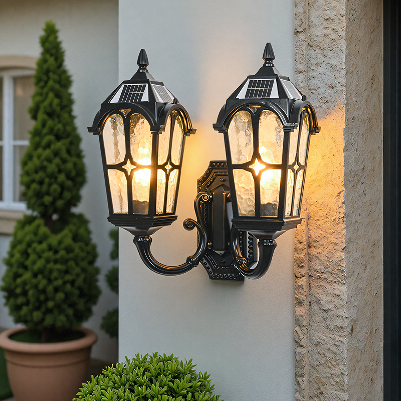 别墅外墙灯双头户外壁灯led