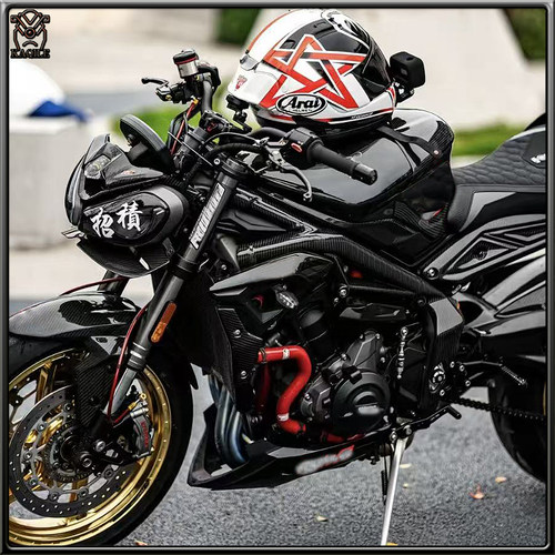 适用凯旋Street Triple765/R/RS 20-22改装水箱护板 水箱侧板护罩