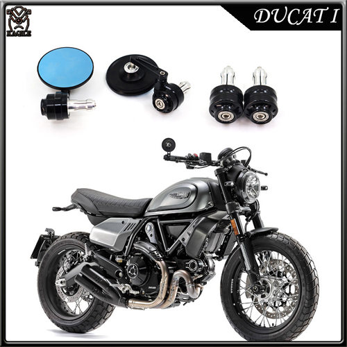 适用杜卡迪scrambler 800 lcon/Dark 自游 改装 手把镜 堵头 护弓